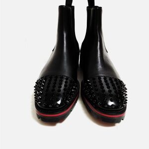 Christian Louboutin Black Spiked Boots